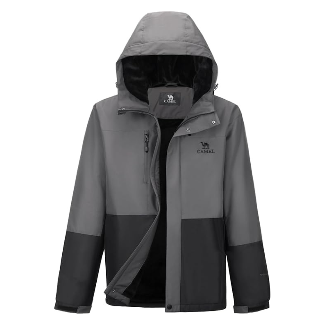 Camel Crown Men's Waterproof Warm Winter Ski Jacket With Hood