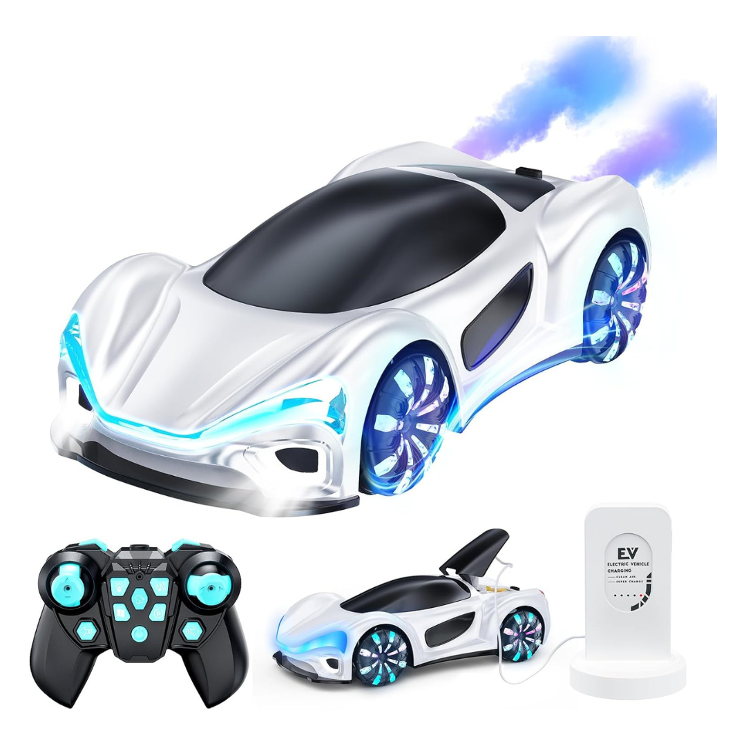 ECOSAT-QIU 360º Rotation RC Drift Car With Lights & Spray (2 Colors)