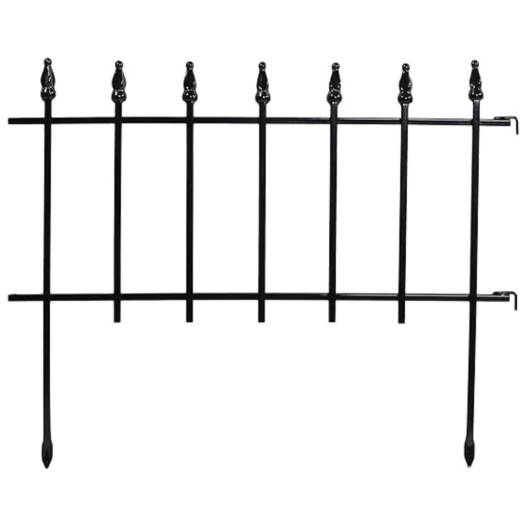 Sunnydaze 5-Panel 9ft x 18" Garden Fence Border