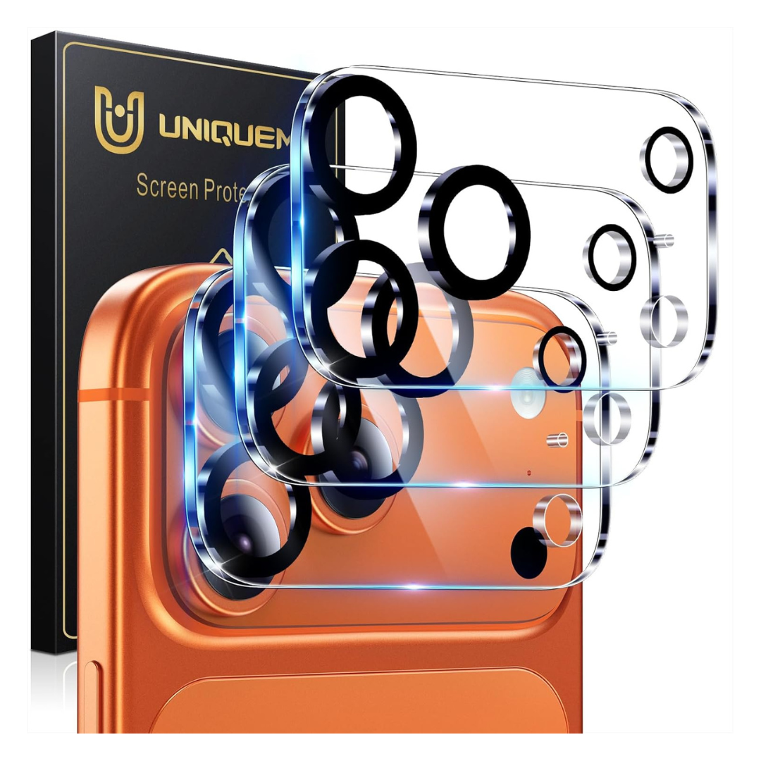 3-Pack 9H Tempered iPhone 17 Pro Lens Protector