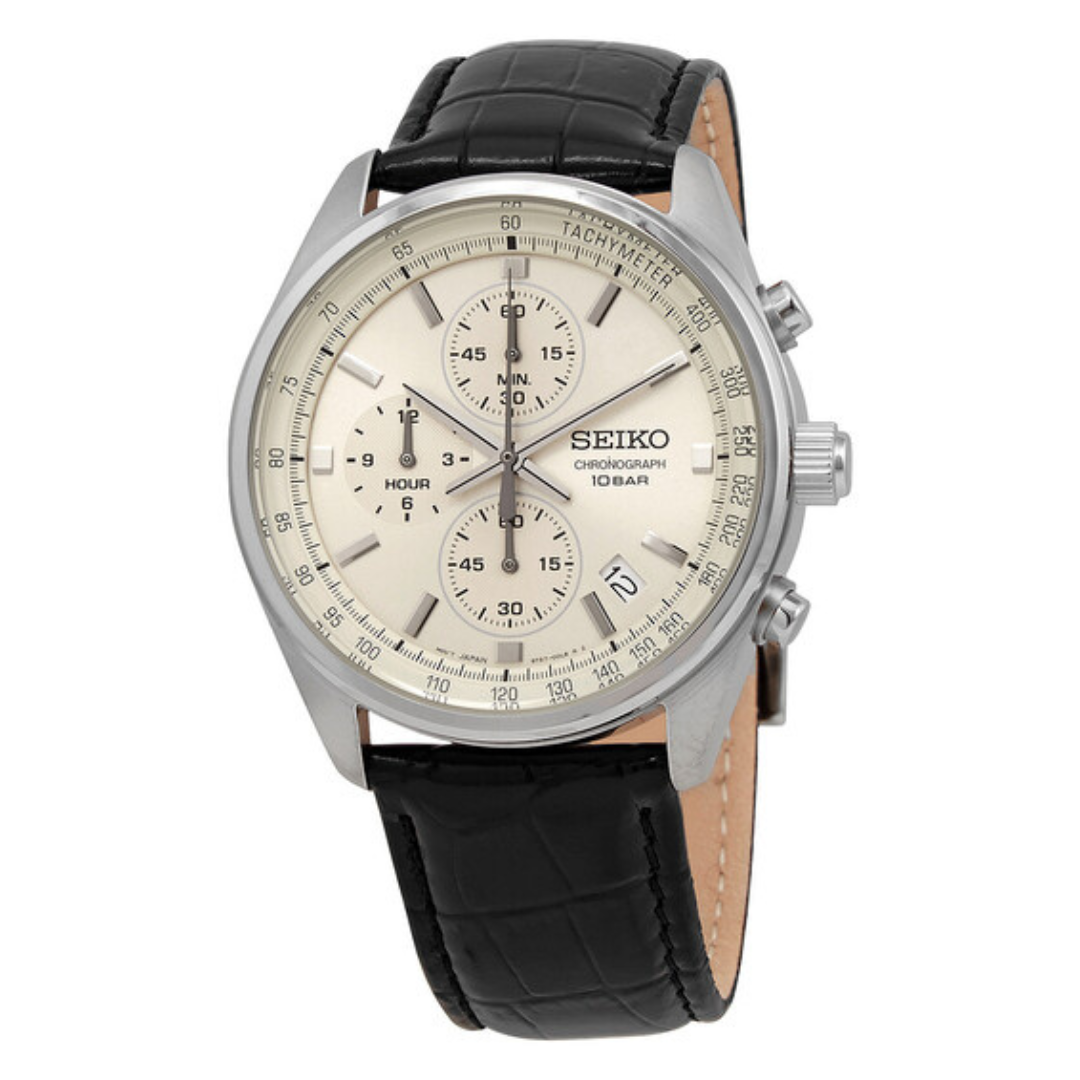 Seiko Chronograph Quartz Champagne Dial Men's Watch