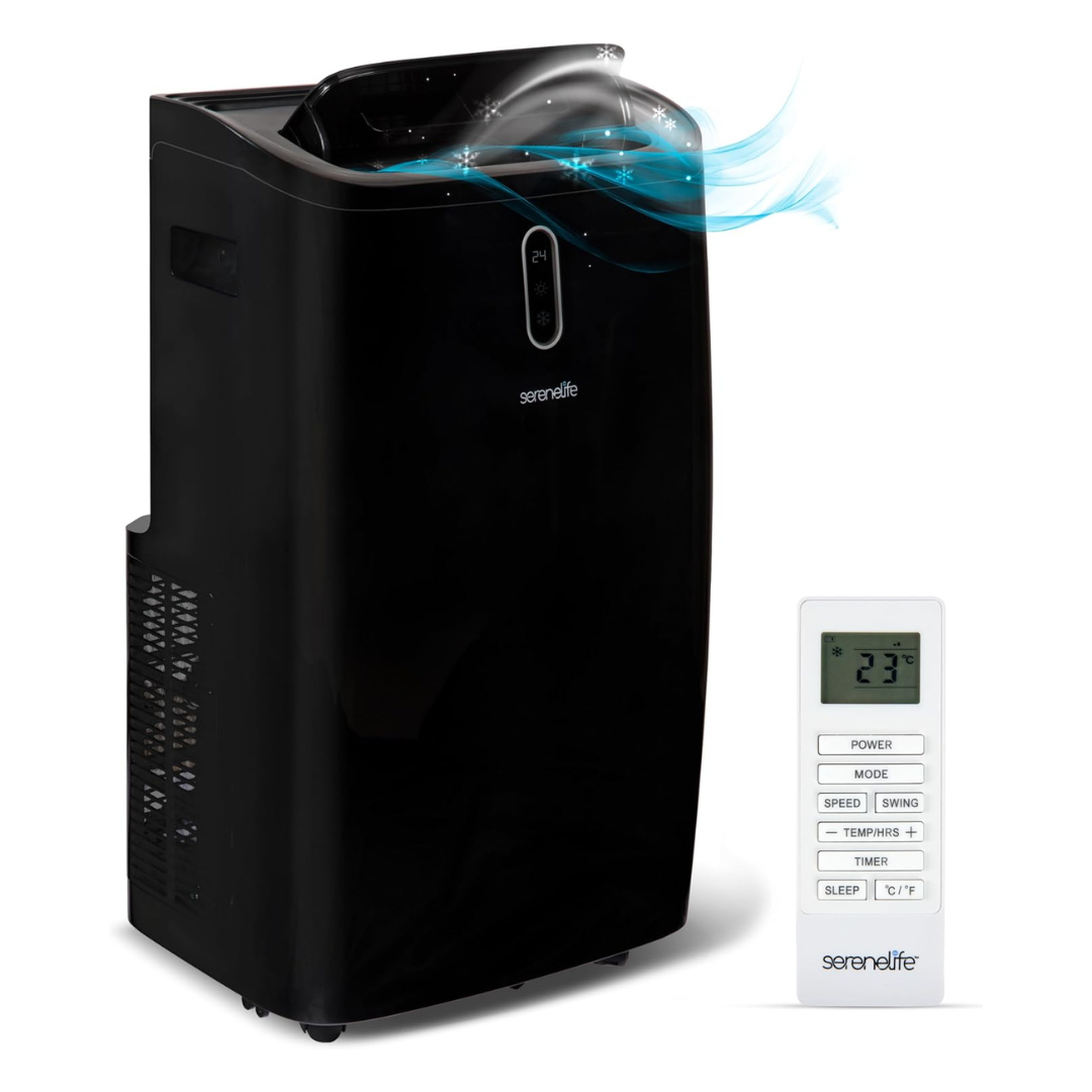 SereneLife 14000 BTU 3-in-1 Portable Air Conditioner With Remote