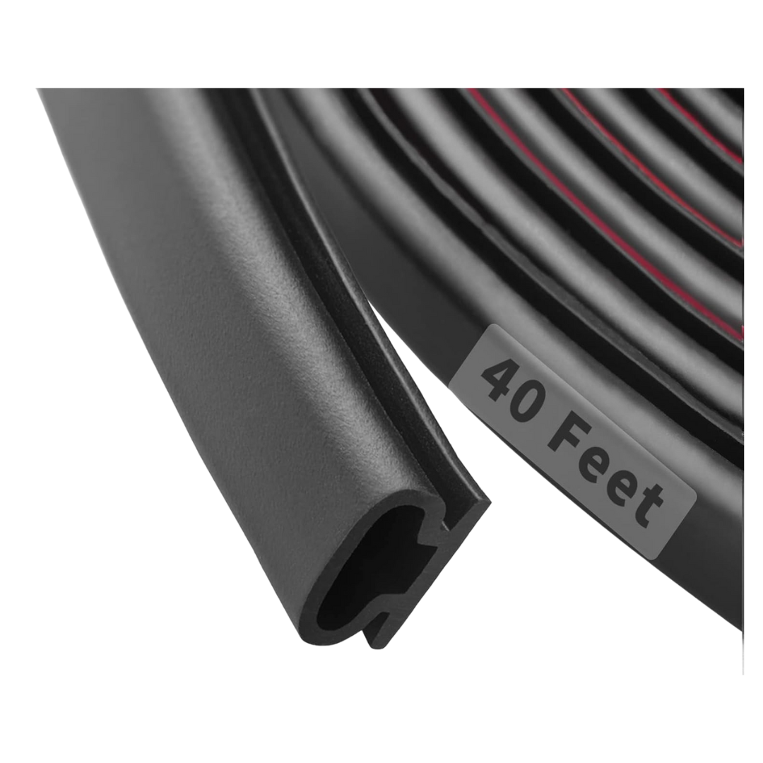 40-Ft D-Shape Rubber Weather Stripping