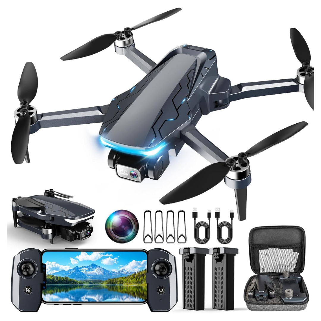 2K HD FPV Foldable Drones Camera With GPS