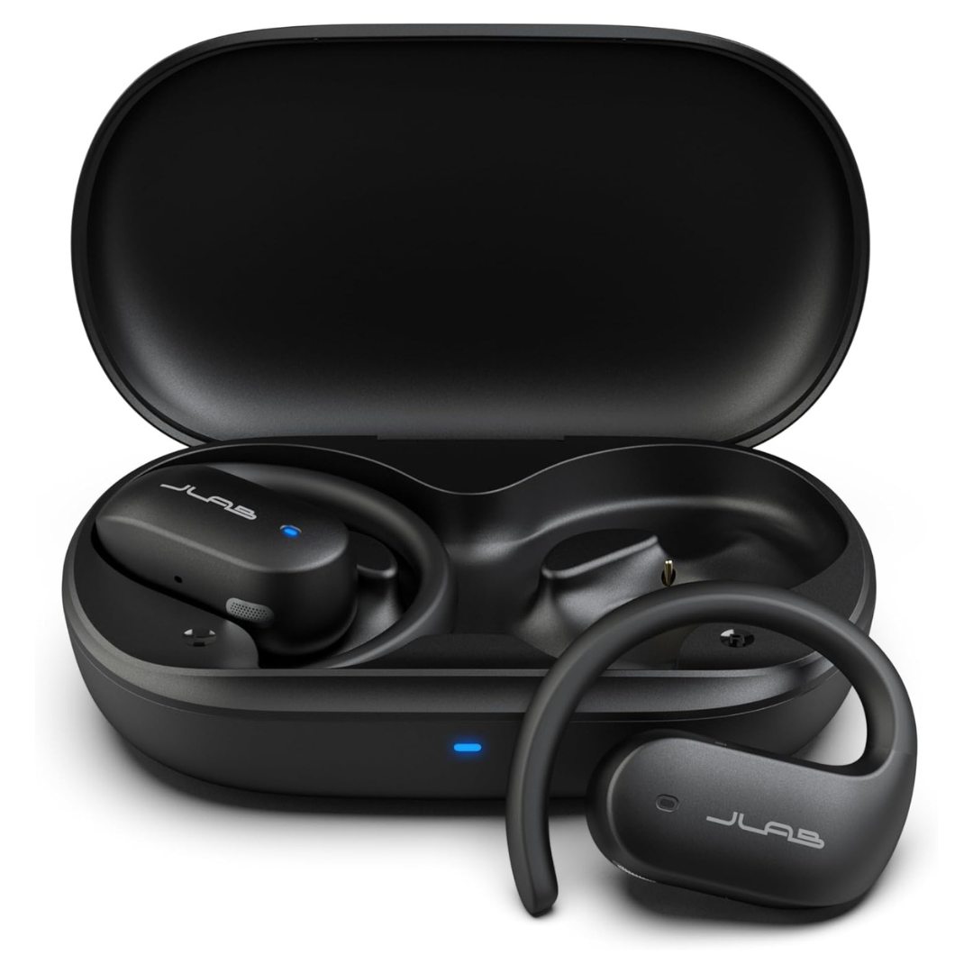 JLab Jbuds Open Sport Air Conduction Bluetooth Wireless Earbuds (Black)