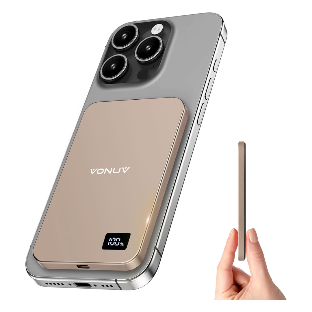 5000mAh Portable 15W Ultra Slim Magnetic Wireless Charger