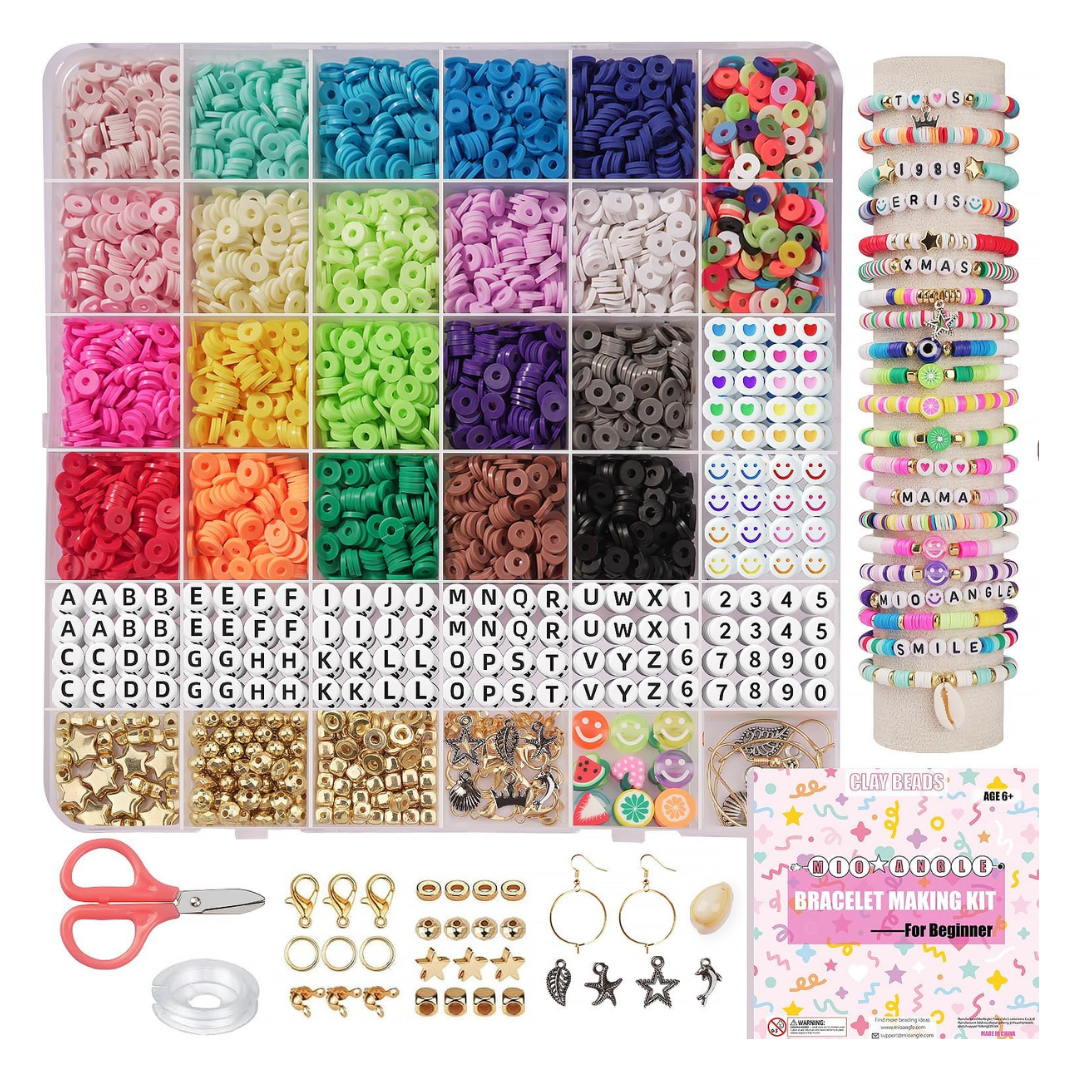 5000-Piece Mio Angle Clay Beads Bracelet Making Kit