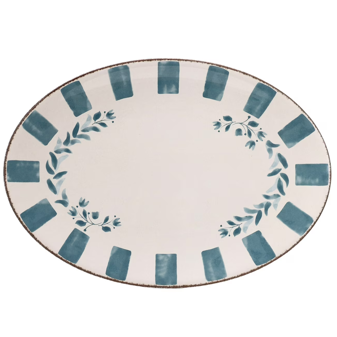 Better Homes & Gardens 18" Oval Bamboo Melamine Serving Tray