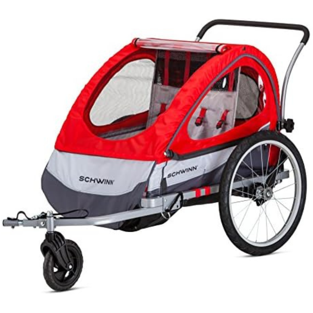 20" Air-Filled Tires Trailblazer Double Child Bike Trailer