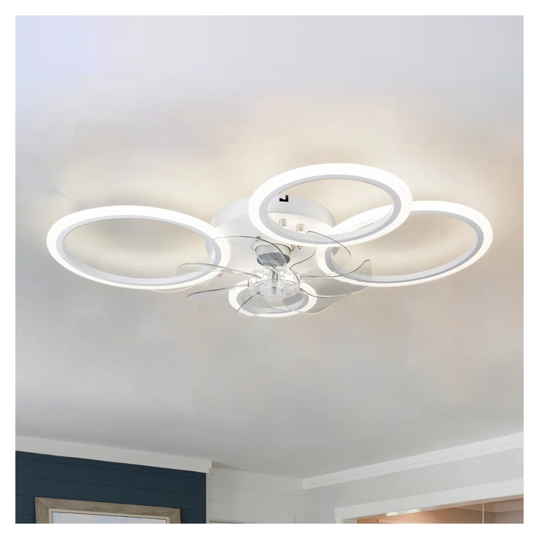 Wrought Studio Acea 31.3 7-Blade Dimmable LED Ceiling Fan (2-Colors)