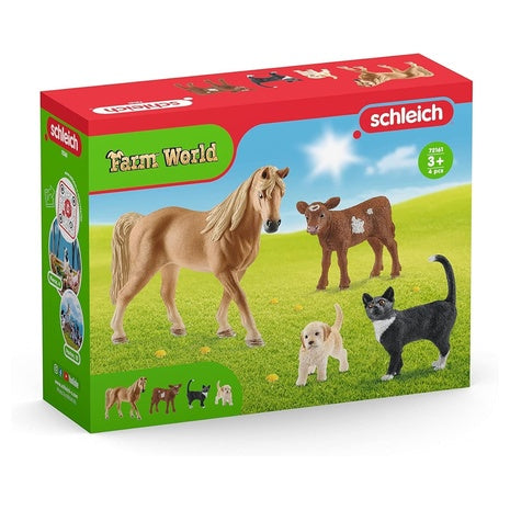 Schleich Farm World Animal Figurine Starter Set