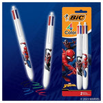 2 BIC Marvel Spider-Man 4-Color Retractable Ball Pens