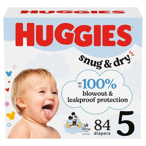 Size 5: 85-Ct Huggies Snug & Dry Baby Diapers