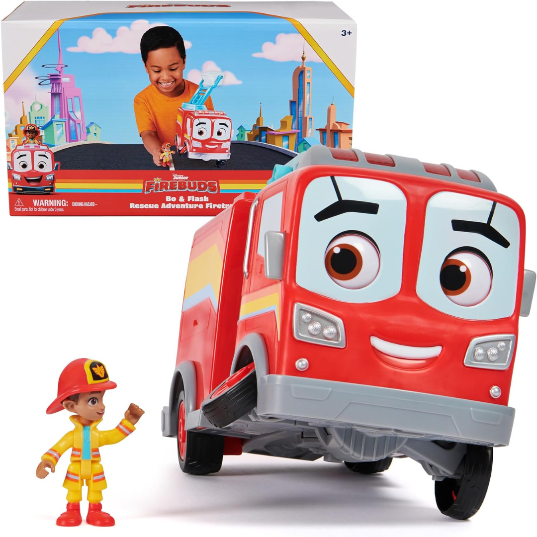 Disney Junior Firebuds Kids Bo & Flash Rescue Adventure Fire Truck Toys