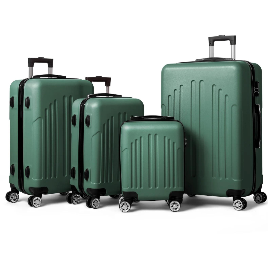 4 Piece Luggage Set With TSA Locks (4 Colors)