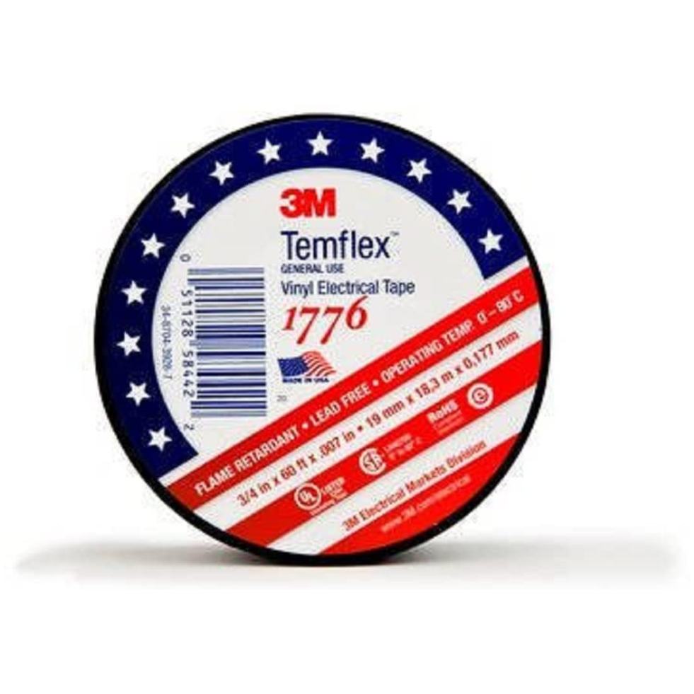 3M 1776-3/4"x60' Temflex Vinyl Electrical Tape