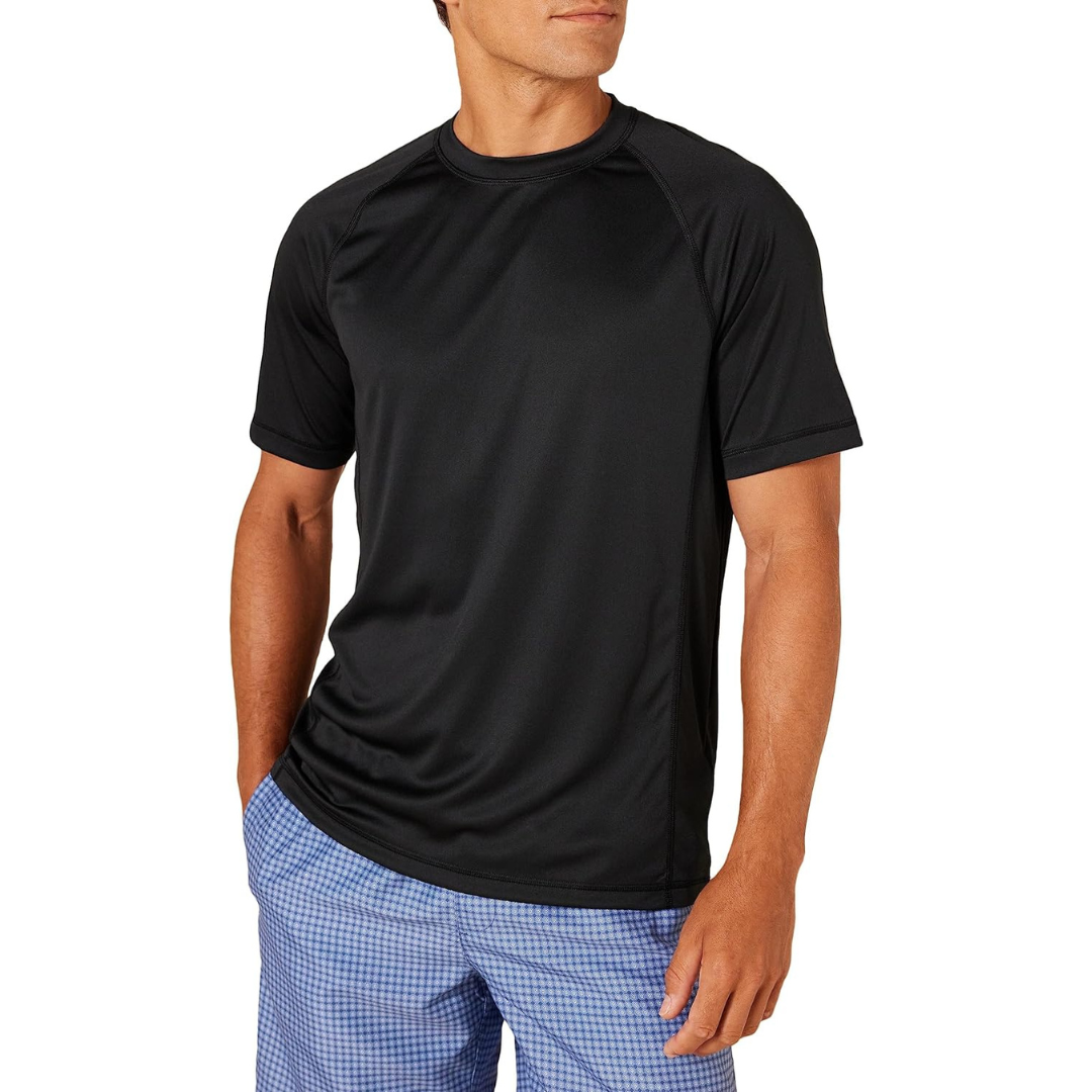 Amazon Essentials Men's Short-Sleeve Quick-Dry Swim T-shirt