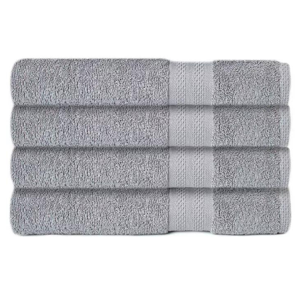 4 Piece Soft Spun Cotton Bath Towel Sets