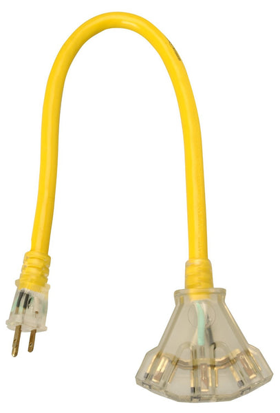 Heavy-Duty Extension Cord with Lighted Power Block