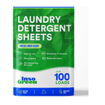 InsoGreen 100-Load Laundry Sheets - Zero Jugs, No Mess