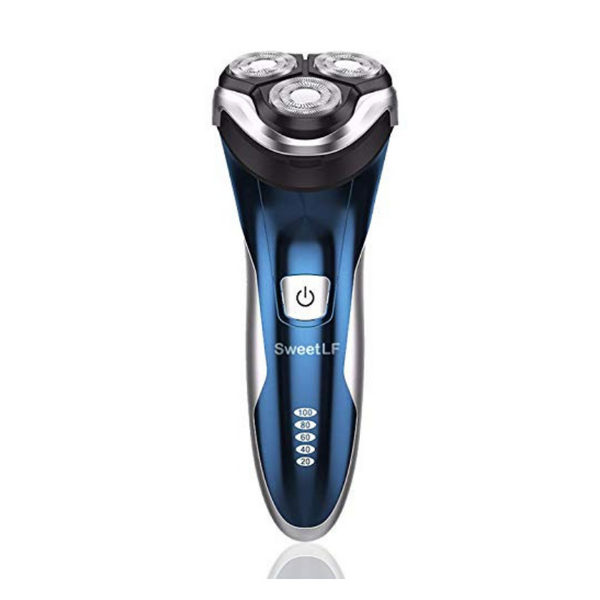 100% Waterproof 3D Rechargeable Electric Shaver with Pop-up Trimmer