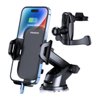3-in-1 Car Phone Mount - Adhesive Suction w/ Heat Resistance
