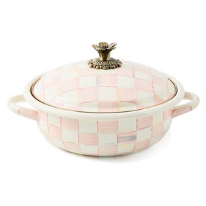 Rosy Check Medium Casserole Dish