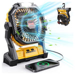 20000mAh Rechargeable Camping Fan with LED Lantern