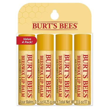4-Pack Burt’s Bees Original Lip Balm