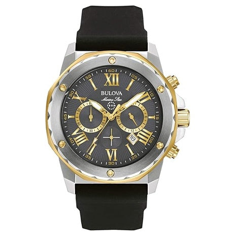 Bulova Men's Marine Star Series A Two-Tone Gold Ion-Plated SS Watch