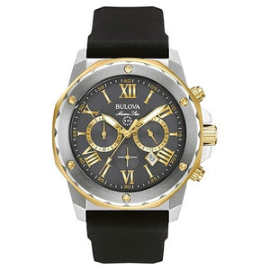 Bulova Men's Marine Star Series A Two-Tone Gold Ion-Plated SS Watch