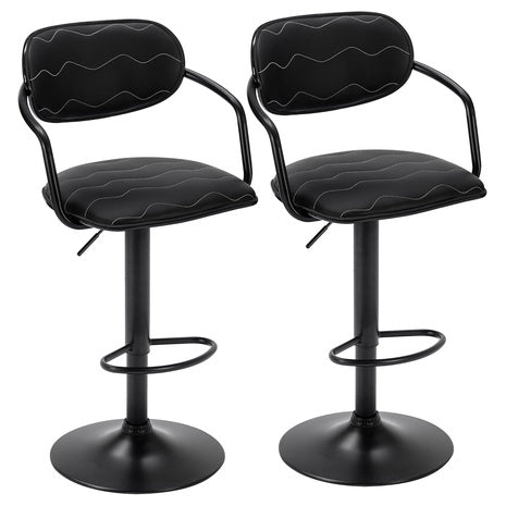 2 Adjustable Counter Height Barstools
