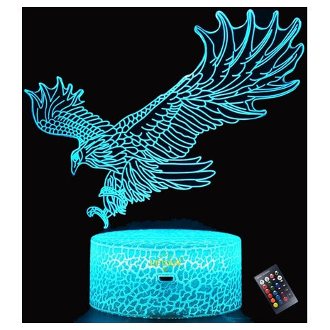 Eagle or Horse Color Changing 3D Night Lights