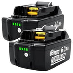 2-Pack Simple Plus+ 18v 6.0Ah Lithium-ion Replacement Batteries