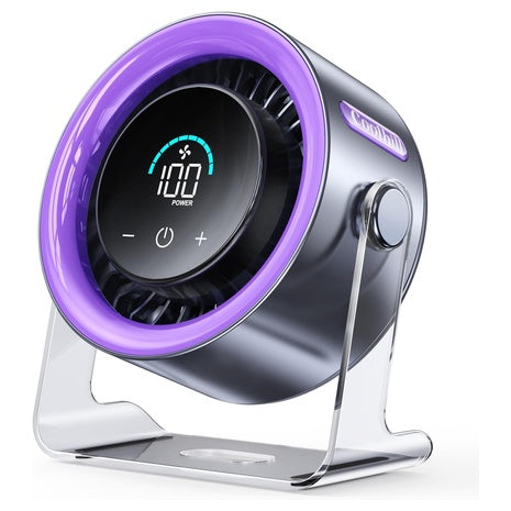 USB Desk Fan with Digital Display