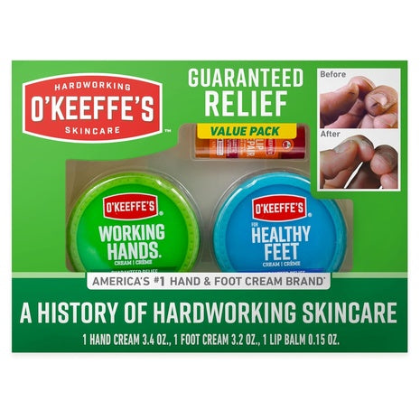 O’Keeffe’s Working Hands & Healthy Feet Cream & Lip Repair Gift Set