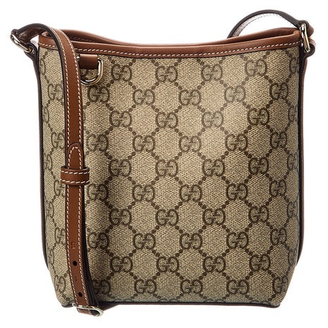 Gucci Women's GG Emblem Nano GG Supreme Canvas & Leather Bucket Bag