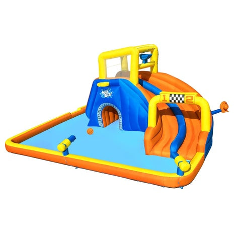 Inflatable Double Racing Speedway Water Park