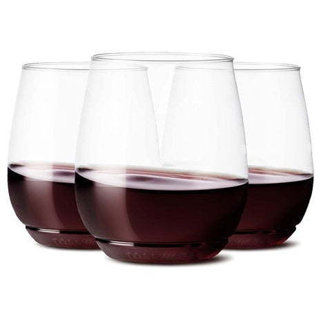 252 14oz Crystal Clear Plastic Wine Glasses