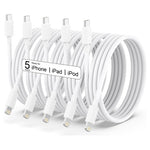 5-Pack iPhone Lightning Cables
