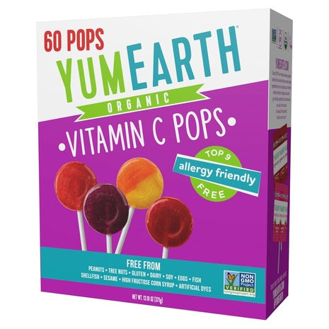 60 YumEarth Organic Vitamin C Pops