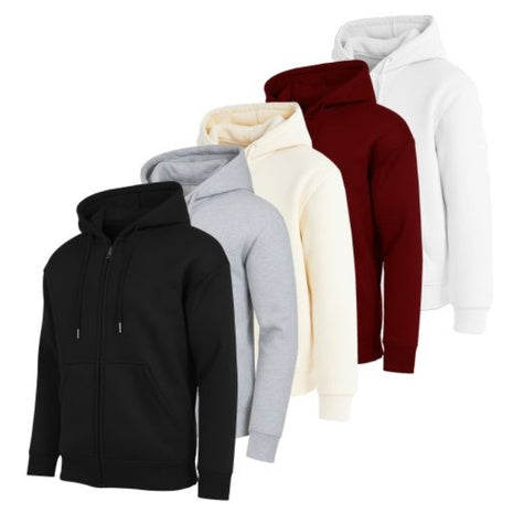 3-Pack Men's Assorted Sherpa-Lined Full-Zip & Pullover Hoodie Set