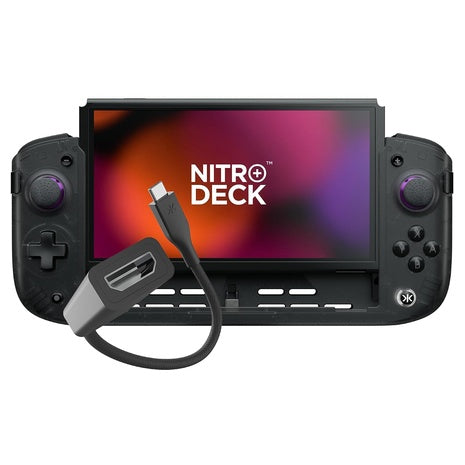 CRKD Nitro Deck+ With HDMI Adapter Handheld Pro Controller For Nintendo Switch
