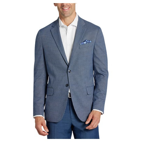 1905 Collection Tailored Fit Mini Check Sportcoat - Big & Tall
