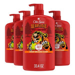 4 Big Bottles Old Spice Bearglove Cleansing Body Wash