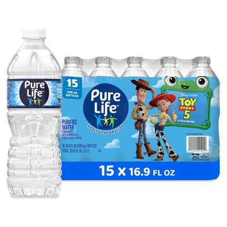 15 Bottles Pure Life Purified Water (16.9oz)