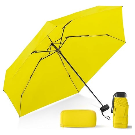 LEAGERA Compact Travel Umbrella W/ Case (Multiple Colors)