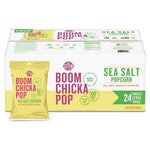 24 Bags Boomchickapop Sea Salt Popcorn (0.6oz)