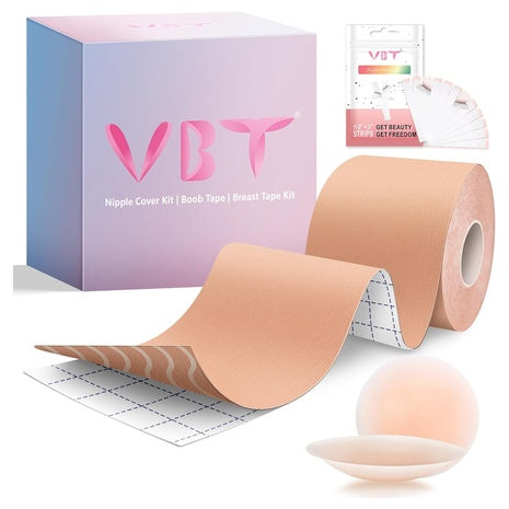 2-Piece Silicone Breast Reusable Adhesive Bra