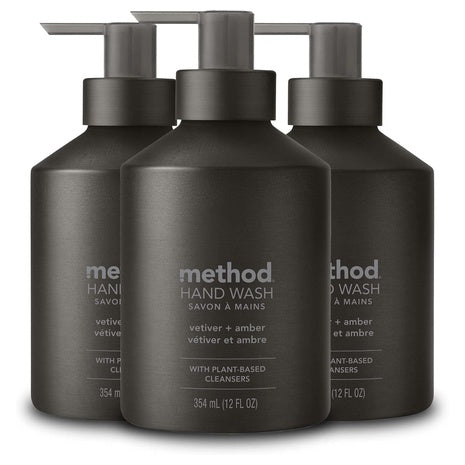 3 Method Vetiver + Amber Gel Hand Soaps